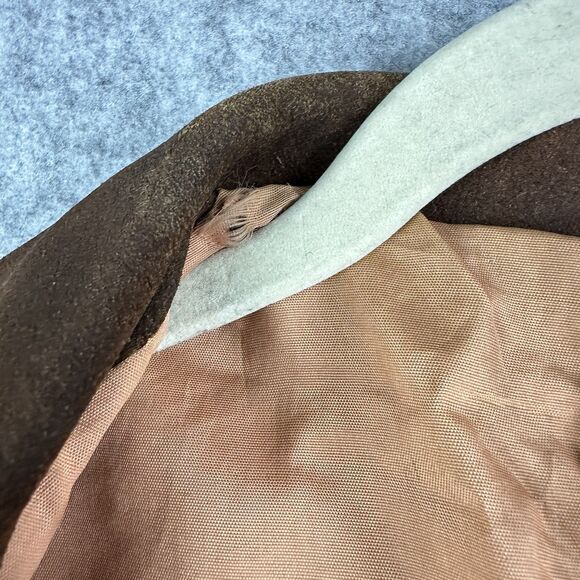 Vintage Pypsa Brown Suede Fringe Jacket Size 38 Western Boho Rodeo Ranch READ* - Picture 8 of 16